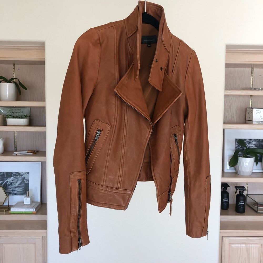 Camel / tan MACKAGE leather jacket